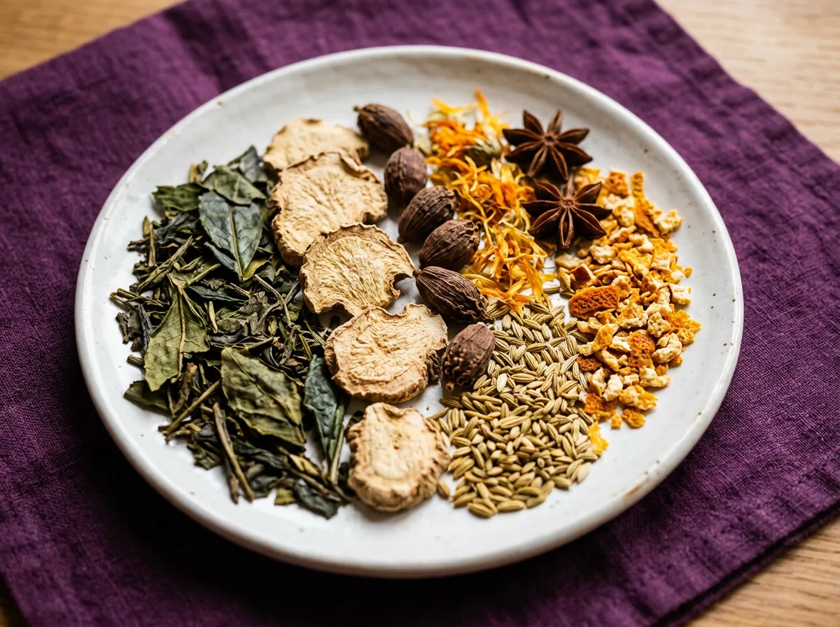 Food supplement for active lifestyle - botanical extract close up