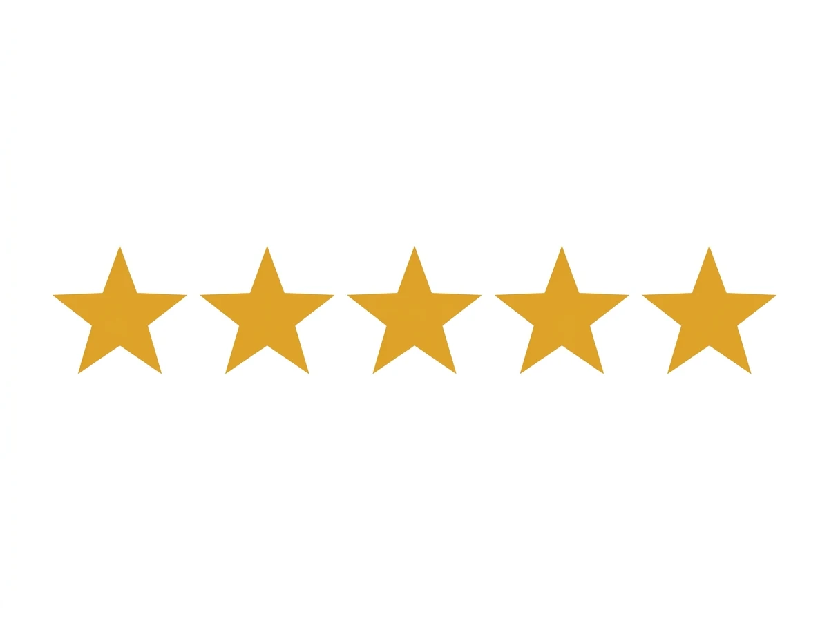 Five star customer rating